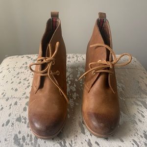 Sperry Harlow Leather Burnished Wedges Sz 8